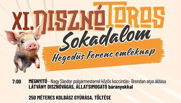 XI. Disznótoros Sokadalom - Hegedűs Ferenc Emléknap