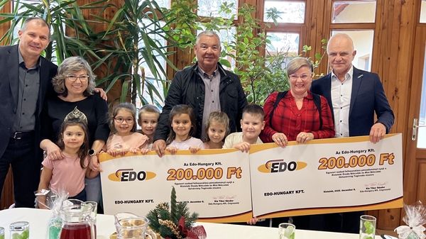 Félmilliós karácsonyi adomány az EDO benzinkúttól
