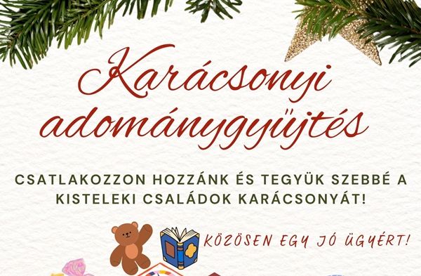 Idén is gyűjti a karácsonyi adományokat a Nők a Családokért Egyesület